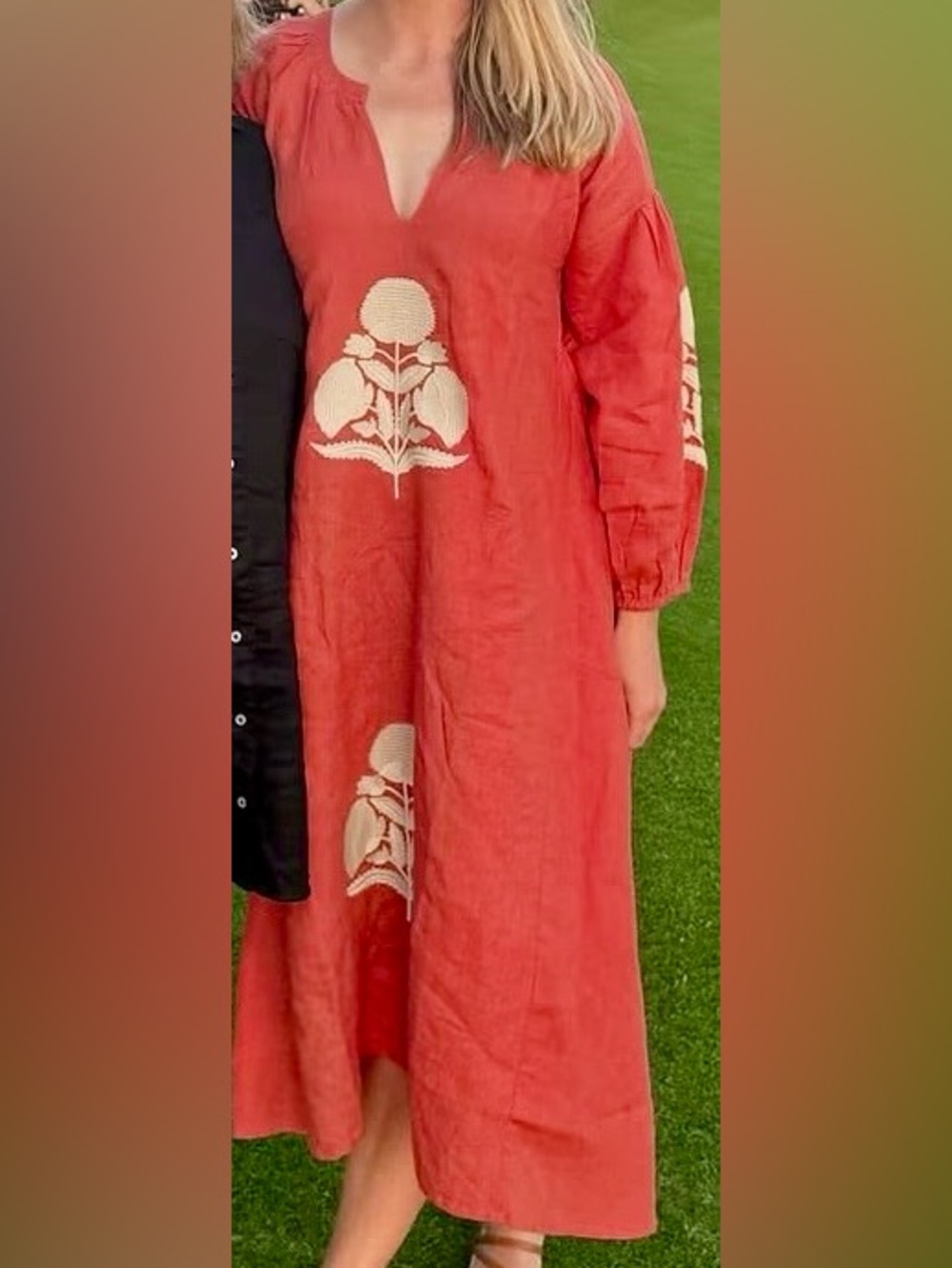 Madison Mathews Sullivan Linen Dress